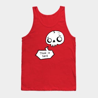 Troubled skull Tank Top